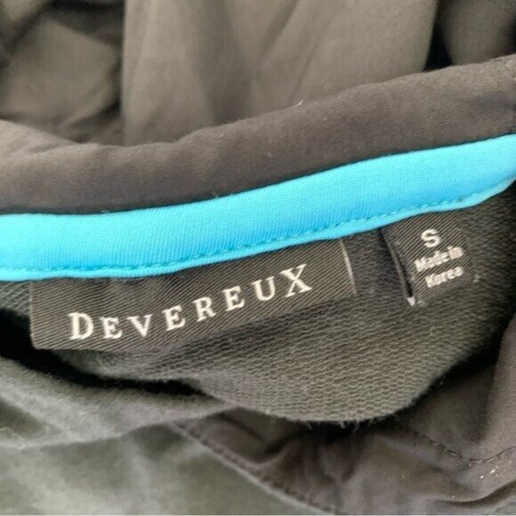 Devereux Golf Sweater Small Black Hooded Pullover Men Activewear Casual - Picture 5 of 6